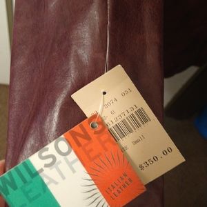 NWT Beautiful Burgundy Leather Jacket